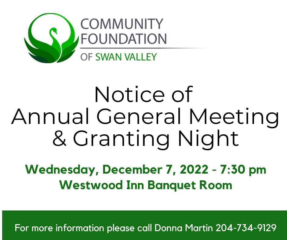 You are currently viewing NOTICE OF ANNUAL GENERAL MEETING AND GRANTING NIGHT