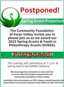 Read more about the article Spring Grant Presentations Night Postponed Due to Weather.