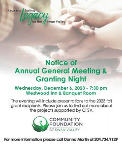 Read more about the article Notice of Annual General Meeting & Granting Night